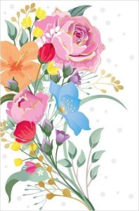 KARNET UNIWERSALNY - PRETTY FLOWERS