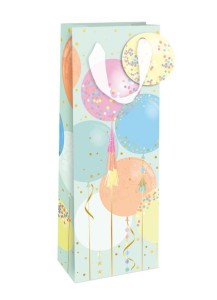 TOREBKA NA BUTELKĘ CLASSY BALLOONS - PASTELOWE...