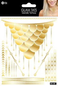 TATUAŻE - GOLD NECKLACE TATTOO