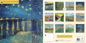 KALENDARZ 2027 ŚCIENNY KWADRAT VAN GOGH KRAJOBRAZY