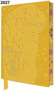 TERMINARZ 2027 A5 BR SKÓRA POCAŁUNEK GUSTAV KLIMT