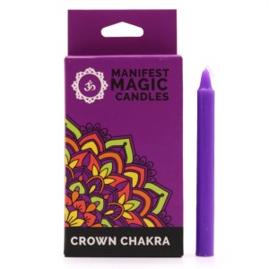 ZESTAW 12 MAGICZNYCH ŚWIEC - CZAKRA KORONY -