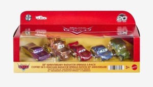 CARS AUTA 20-LECIE 5-PAK, MATTEL