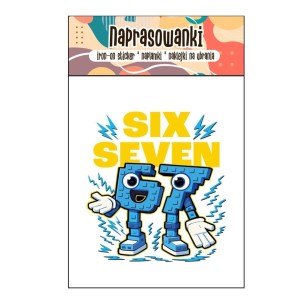 NAPRASOWANKI TERMO NAKLEJKI NA UBRANIA SIX SEVEN