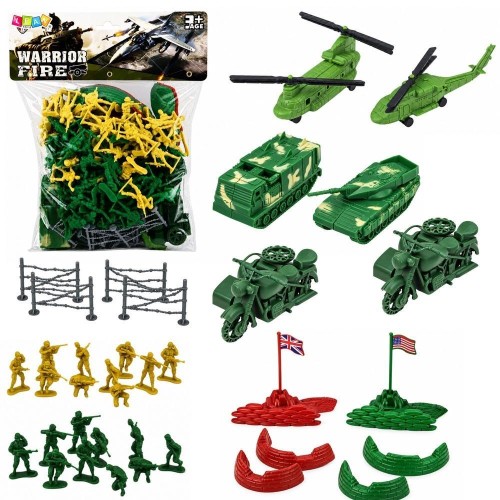 Zestaw Militarny 121 el, Leantoys