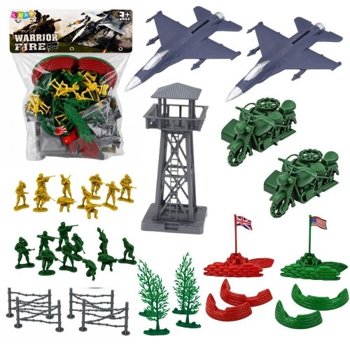 Zestaw Militarny 72 el, Leantoys
