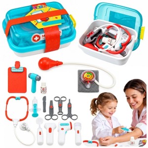 ZESTAW LEKARSKI MAŁEGO DOKTORA 15 EL, LEANTOYS