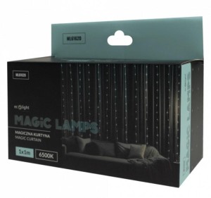 MAGICZNA KURTYNA 100LED 1MX1M 6500K,DC5V