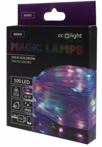MAGICZNE LAMPKI 100LED 1MLN KOLORÓW 5M DC5V