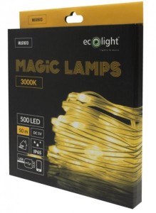 MAGICZNE LAMPKI 500 LED 3000K 50M DC5V