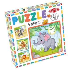 MOJE PIERWSZE PUZZLE: SAFARI 4X6EL., TACTIC