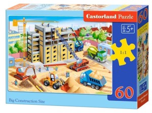 PUZZLE 60 BIG CONSTRUCTION SITE CASTOR, CASTORLAND