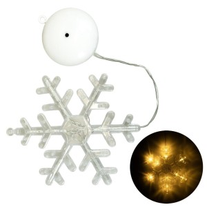 PLASTIKOWA ŚNIEŻYNKA LED