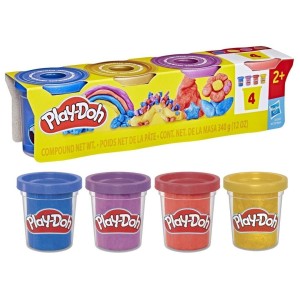 CIASTOLINA METALICZNA 4-PAK PLAY-DOH, HASBRO