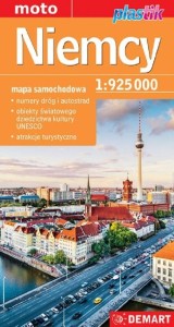 MAPA SAMOCHODOWA - NIEMCY 1:925 000 LAM