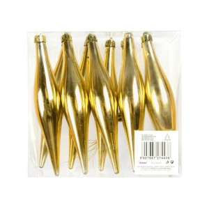 SOPLE W PVC 15CM ZŁOTE 10SZT