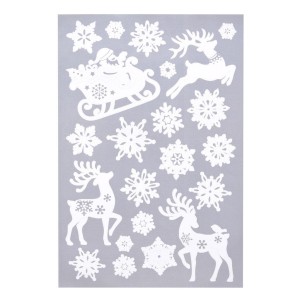 BIAŁA DEKORACJA ELEKTROSTATYCZNA