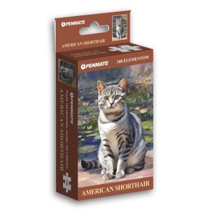 PUZZLE 108 MINI ELEGANT CAT AMERICAN SHORTHAIR