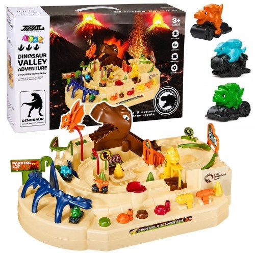 Interaktywny tor zręcznościowy z dinozaurami