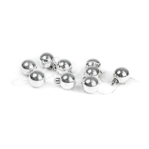 BOMBKI MINI SREBRNE 9SZT