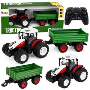 TRAKTOR Z PRZYCZEPĄ WYWROTKĄ R/C 1:24, LEANTOYS