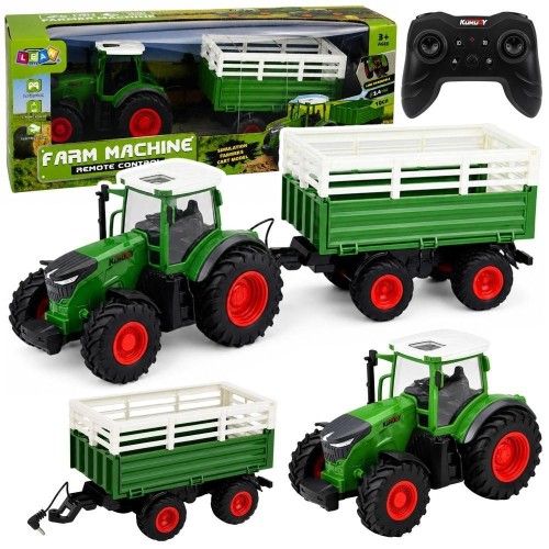 Traktor z przyczepą wywrotką R/C 1:24, Leantoys