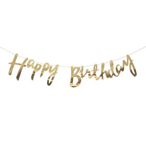 GIRLANDA HAPPY BIRTHDAY ZŁOTA