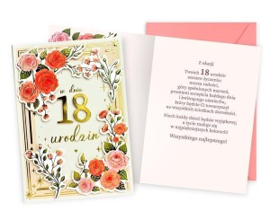 KARNET URODZINY 18