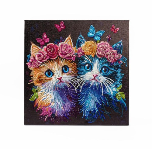 Diamond Dotz - Floral Crown Kittens, Diamond Dotz