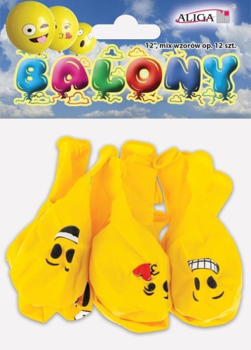 Balony buźki 12szt
