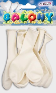 BALONY SERCA BIAŁE 5SZT