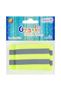 OPASKI ODBLASKOWE NA RZEP 4,5X34CM 2SZT, ALIGA