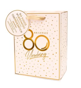 TORBA URODZINY 80 ELITE A4, KUKARTKA