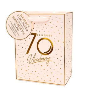 TORBA URODZINY 70 ELITE A4, KUKARTKA