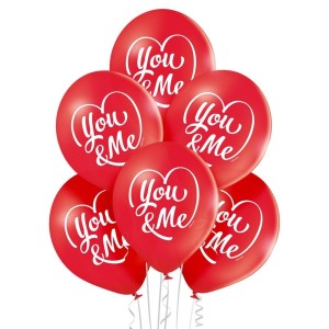 BALONY YOU & ME 30CM 6SZT