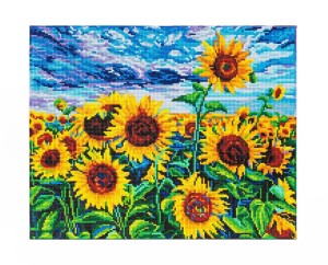 DIAMOND DOTZ - LANDSCAPE WITH SUNFLOWERS