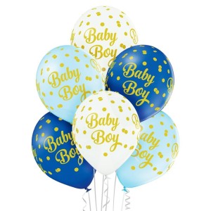 BALONY DLA CHŁOPCA 30CM 6SZT