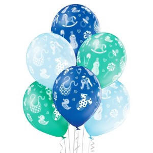 BALONY DLA CHŁOPCA 30CM 6SZT