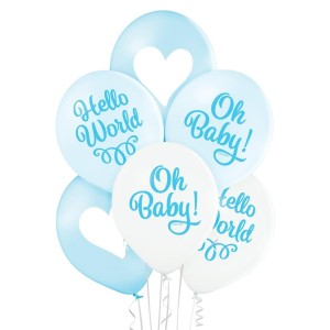 BALONY DLA CHŁOPCA 30CM 6SZT