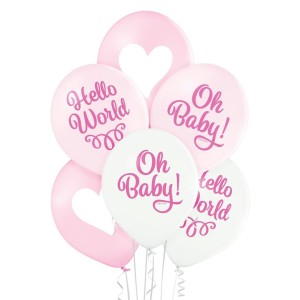 BALONY DLA DZIEWCZYNKI 30CM 6SZT