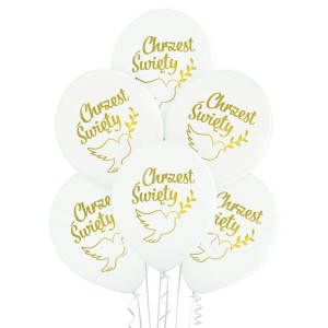 BALONY CHRZEST 30CM 6SZT