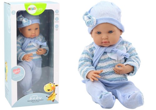 Bobas w niebieskim sweterku w paski, Leantoys