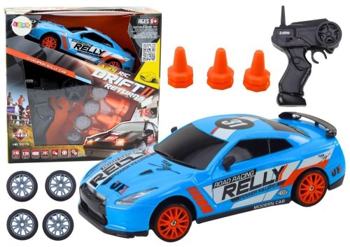Auto sportowe R/C 1:24 niebieskie, Leantoys