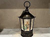 LAMPION LED Z MOTYWEM ŚWIĄTECZNYM 14X14X22CM