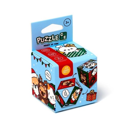 Puzzle układanka kostka Świąteczne Adoramals