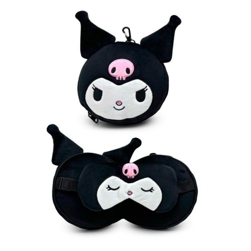 Poduszka podróżna Relaxeazzz z maską Kuromi