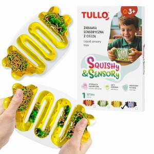 GNIOTEK SENSORYCZNY Z CIECZĄ SQUISHY ŻÓŁTY, TULLO