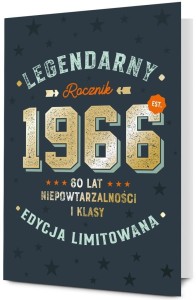 KARNET URODZINY 60