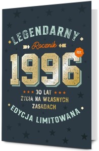 KARNET URODZINY 30