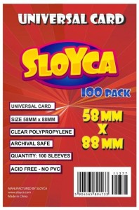 KOSZULKI UNIVERSAL CARD 58X88MM (100SZT) SLOYCA